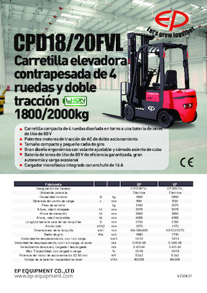 Frontstapler Elektro EP CPD18FVL