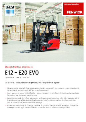 Frontstapler Elektro Linde E14 EVO 