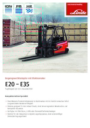 Frontstapler Elektro Linde E25L