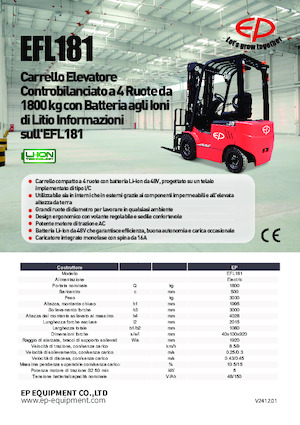 Frontstapler Elektro EP EFL181
