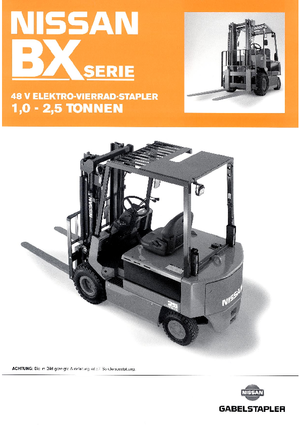 Frontstapler Elektro Nissan FP 01 L 10 U