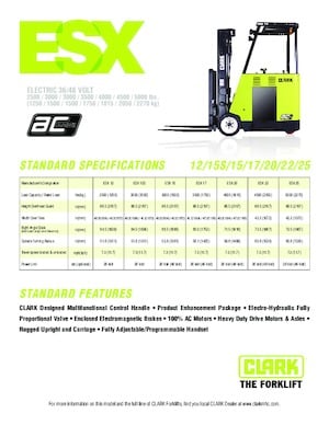 Frontstapler Elektro Clark ESX 15S