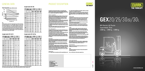 Frontstapler Elektro Clark GEX30 s