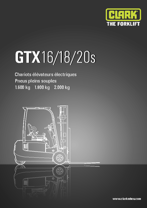 Frontstapler Elektro Clark GTX20 s