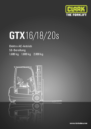 Frontstapler Elektro Clark GTX20 s