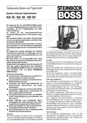 Frontstapler Elektro Steinbock KE 16-50