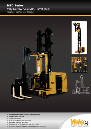 Seitenstapler Elektro Yale MTC15 SWB