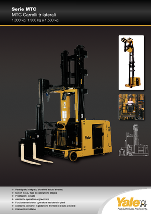 Seitenstapler Elektro Yale MTC13