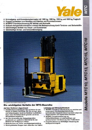 Seitenstapler Elektro Yale MTC 18