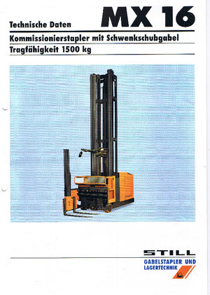 Seitenstapler Elektro Still-Wagner MX 16