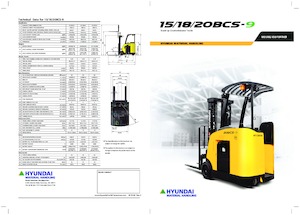 Schubstapler Elektro Hyundai 20 BCS-9