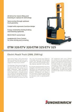 Schubstapler Elektro Jungheinrich ETV 320 