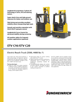 Schubstapler Elektro Jungheinrich ETV C20