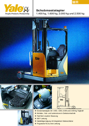 Schubstapler Elektro Yale MR20