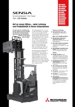 Schubstapler Elektro Mitsubishi RB16N2C