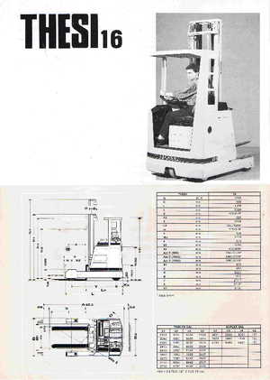 Schubstapler Elektro OM-Pimespo Thesi 16