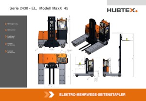 Seitenstapler Elektro Hubtex MaxX 45 EL