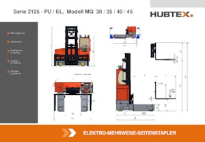 Seitenstapler Elektro Hubtex MQ 30