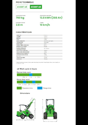 Elektro Radlader Avant Tecno e6