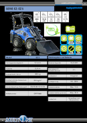 Elektro Radlader Multione EZ 5 