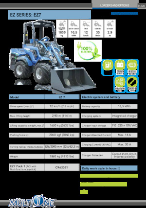 Elektro Radlader Multione EZ 7