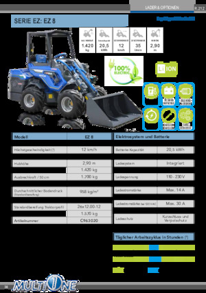 Elektro Radlader Multione EZ 8