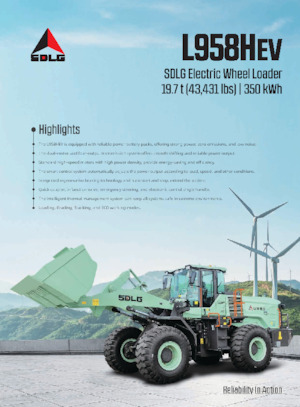 Elektro Radlader SDLG L958HEV