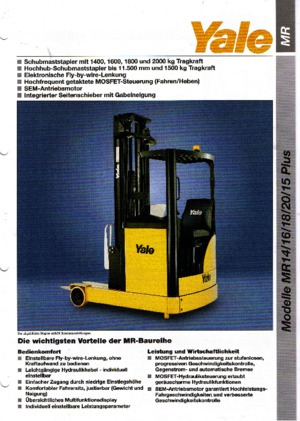 Schubstapler Elektro Yale MR 18