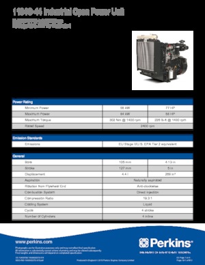 Motoren Perkins 1104C-44
