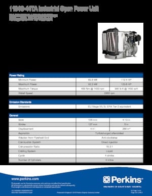 Motoren Perkins 1104C-44TA