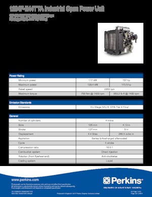 Motoren Perkins 1204F-E44TTA