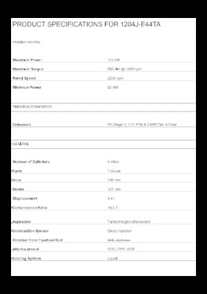 Motoren Perkins 1204J-E44TA