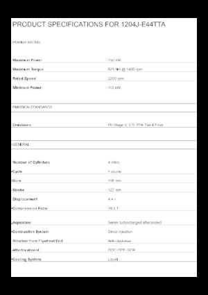 Motoren Perkins 1204J-E44TTA