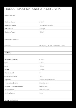 Motoren Perkins 1206J-E70TTA