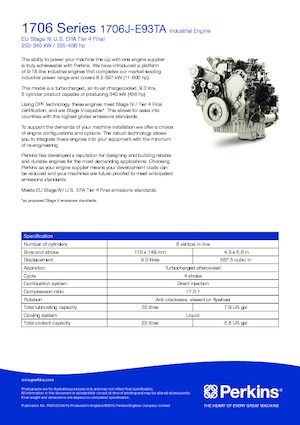 Motoren Perkins 1706F-E93TA