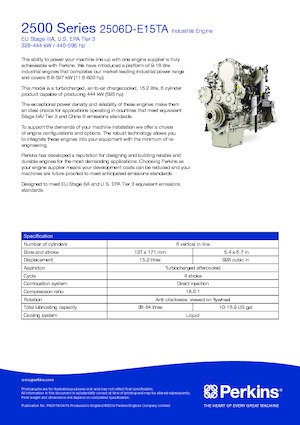 Motoren Perkins 2506D-E15TA