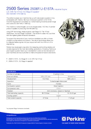 Motoren Perkins 2506F-E15TA
