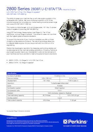 Motoren Perkins 2806F-E18TA