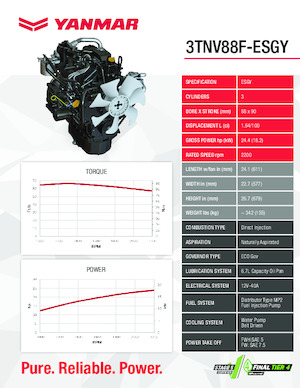 Motoren Yanmar 3TNV88F-ESGY