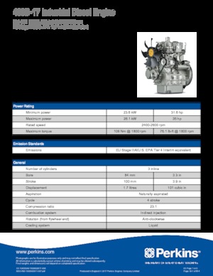 Motoren Perkins 403D-17