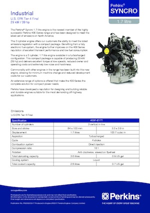 Motoren Perkins 403F-E17T