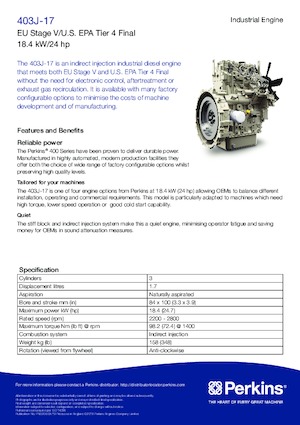Motoren Perkins 403J-17