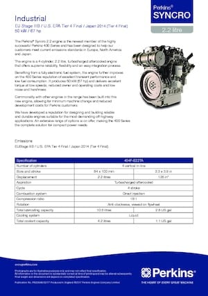 Motoren Perkins 404F-E22TA