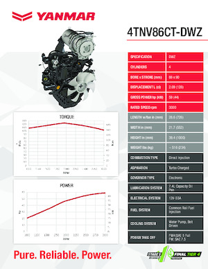 Motoren Yanmar 4TNV86CT-DWZ