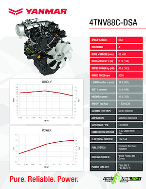 Motoren Yanmar 4TNV88C-DSA
