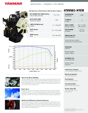 Motoren Yanmar 4TNV98C-NYEM