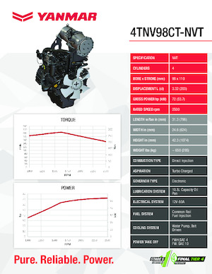 Motoren Yanmar 4TNV98CT-NVT