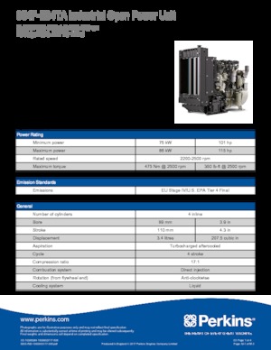 Motoren Perkins 854F-E34TA