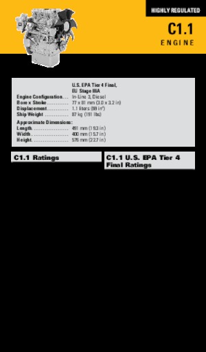 Motoren Caterpillar C1.1