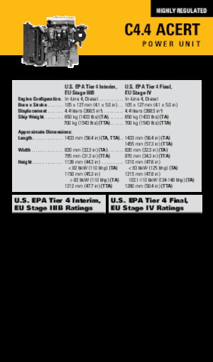 Motoren Caterpillar C4.4 Acert